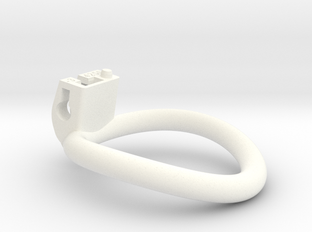 Cherry Keeper Ring - 42x50mm Tall Oval -3° ~46.1mm in White Processed Versatile Plastic