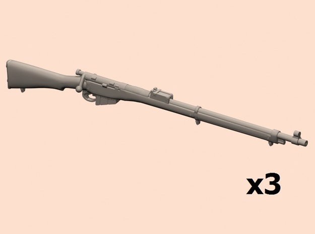 1/20 Lee Enfield rifles Mk.1 in Tan Fine Detail Plastic