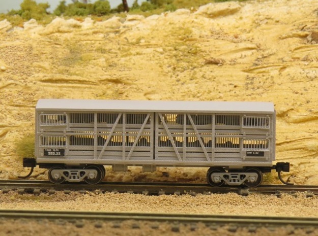 SAR Bogie Sheep Van in Tan Fine Detail Plastic