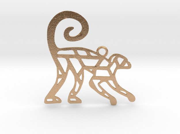 Year Of The Monkey Charm in Natural Bronze