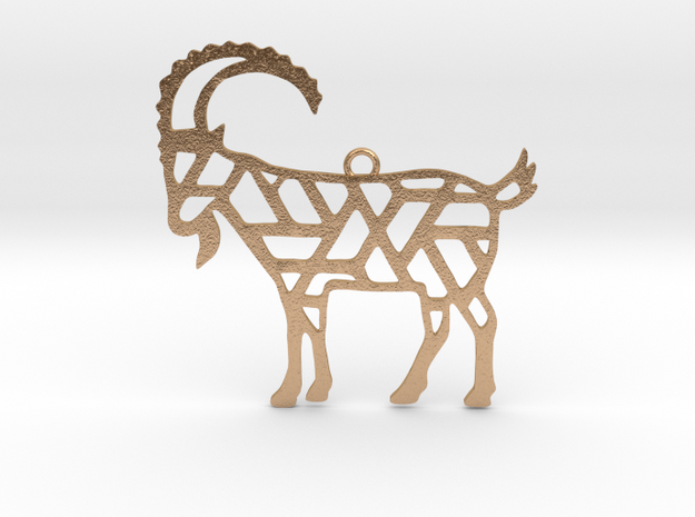 Year Of The Goat Charm in Natural Bronze