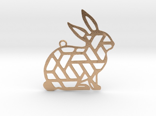Year Of The Rabbit Charm in Natural Bronze