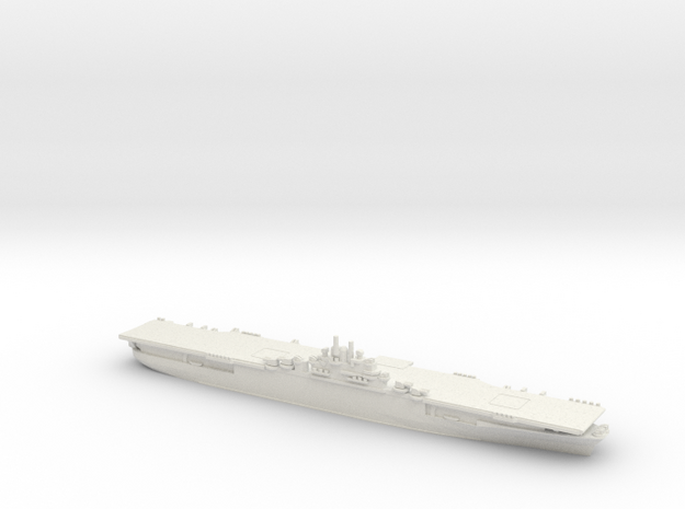 US Essex-Class Aircraft Carrier (v3) in White Natural Versatile Plastic: 1:1800