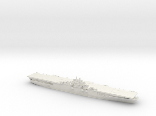 US Essex-Class Aircraft Carrier (v4) in White Natural Versatile Plastic: 1:1800