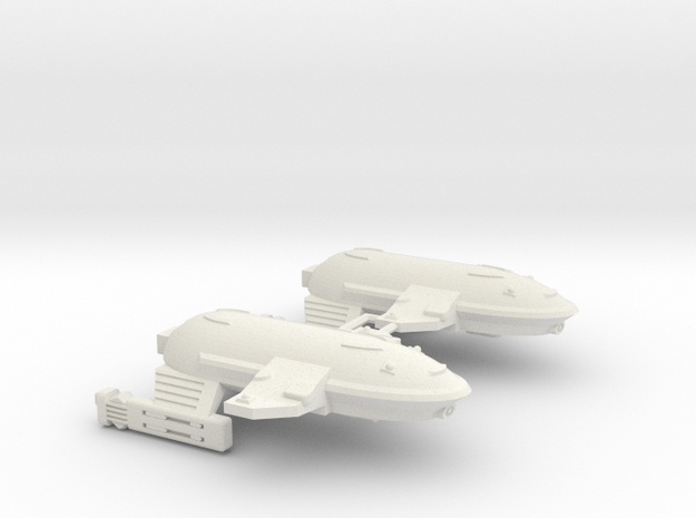 3125 Scale WYN Barracuda Frigates (2) CVN in White Natural Versatile Plastic