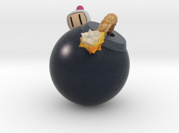 Bomberman - Figure / Ornament in Natural Full Color Sandstone