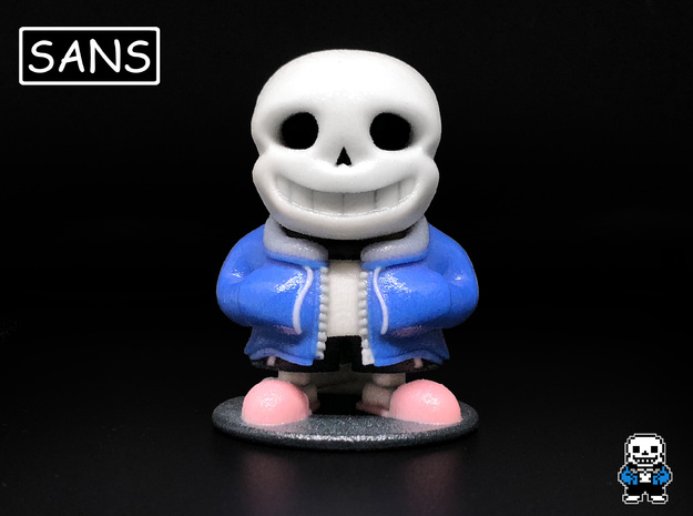 Sans & Flowey - Figure in Glossy Full Color Sandstone