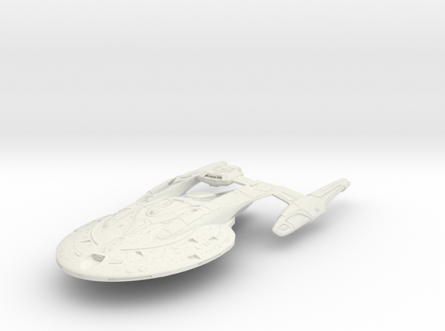 Federation Ancient class HvyCruiser 4.2" long in White Natural Versatile Plastic