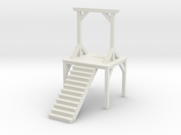 Gallows - Double Posted (N Scale) in White Natural Versatile Plastic