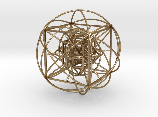 Unity Sphere (medium) in Polished Gold Steel