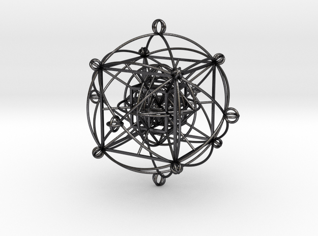 Unity Sphere (medium omni) in Polished and Bronzed Black Steel