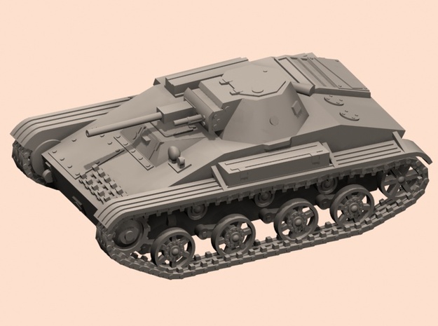 1/35 T-60 tank in White Processed Versatile Plastic