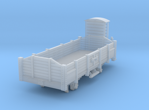 Open wagon H0m in Smooth Fine Detail Plastic