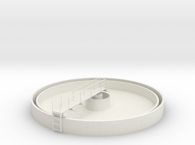 '1-50' Scale - Clarifier - 30cm  Diameter - 3cm Hi in White Natural Versatile Plastic