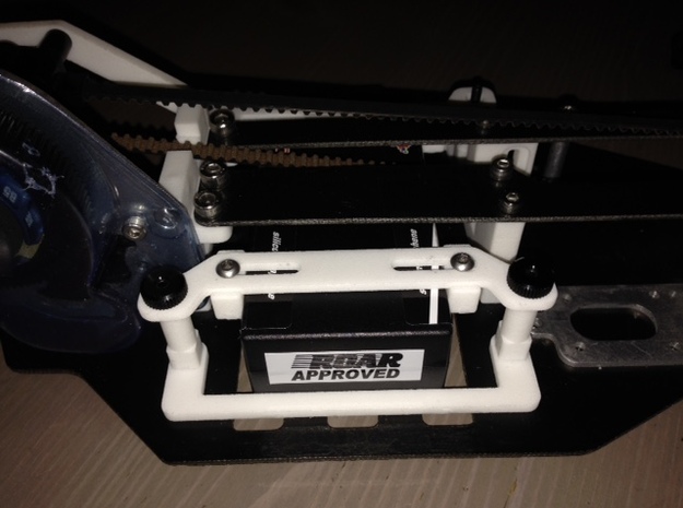 Kyosho Lazer ZX - Lipo Battery Tray Kit in White Natural Versatile Plastic