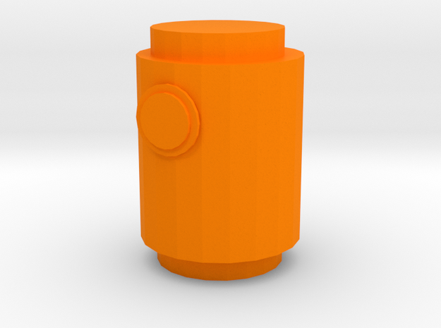 Lantern demon in Orange Processed Versatile Plastic