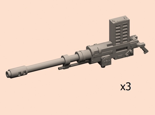 Automatic guns for HWT in Tan Fine Detail Plastic