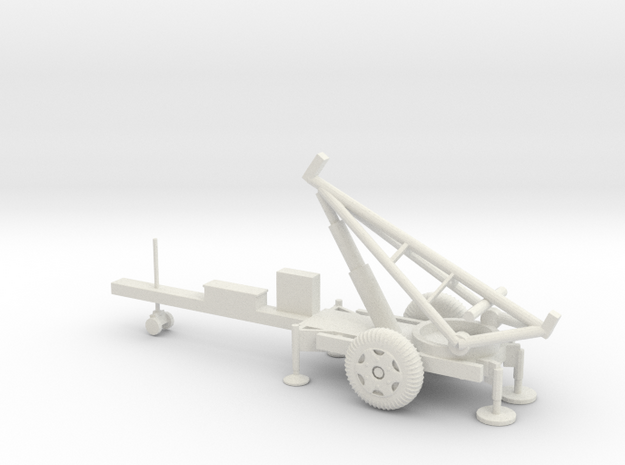 1/72 Scale Lance Portable Missile Launcher in White Natural Versatile Plastic