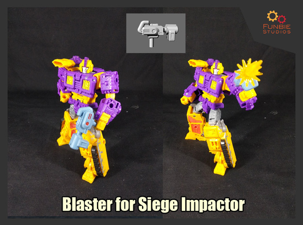 Siege Impactor Blaster in White Natural Versatile Plastic