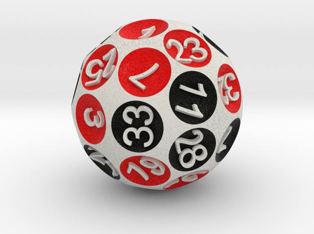 special D36 sphere dice in Natural Full Color Sandstone