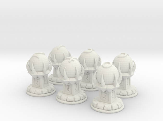 Magic Objectives Markers in White Natural Versatile Plastic
