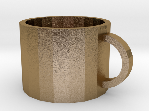 mug in Polished Gold Steel