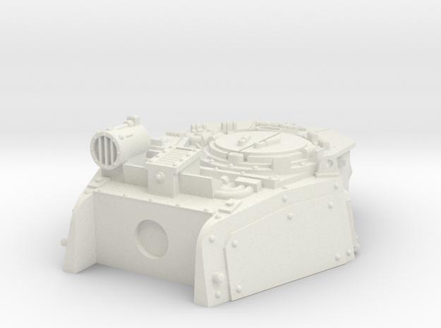 Turret for imperial tank in White Natural Versatile Plastic
