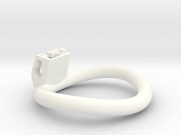 Cherry Keeper Ring - 53x48mm Wide Oval -9° ~50.5mm in White Processed Versatile Plastic