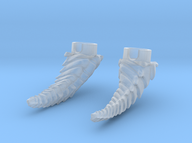 Horn design nude heels 2 in Smooth Fine Detail Plastic