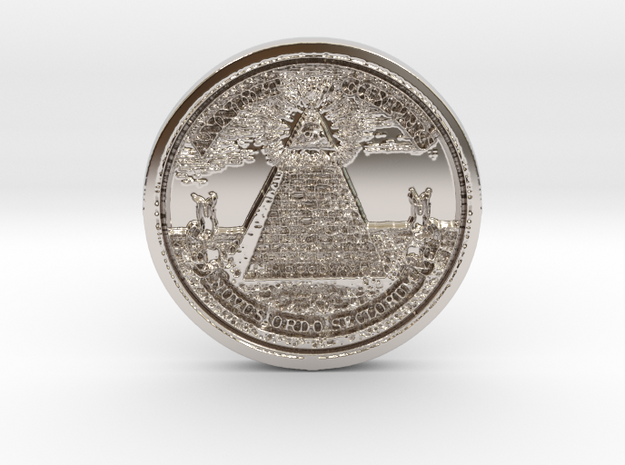 New Order of the Ages Barter & Trade Coin in Platinum