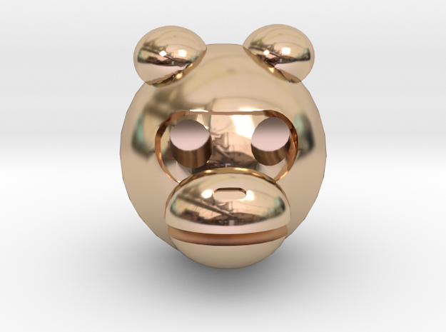 MONKEY in 14k Rose Gold Plated Brass