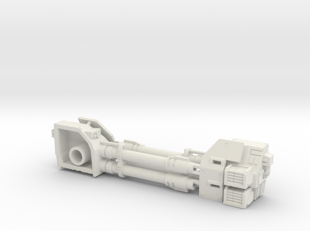 Dreadnought Autocannon 2 left arms in White Natural Versatile Plastic