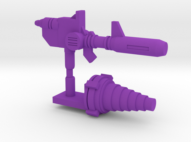 Devastator Action Master Weapons in Purple Processed Versatile Plastic