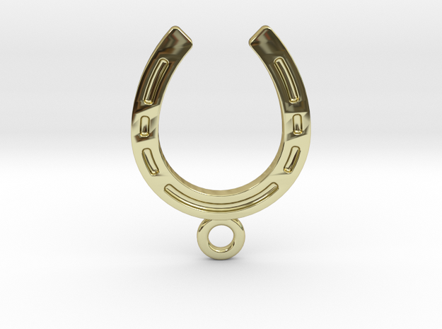 Horseshoe earring in 18K Yellow Gold