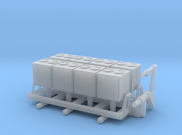 1:120 Aufbau für LKW IFA W50 Müllcontainer Typ 1 in Smooth Fine Detail Plastic