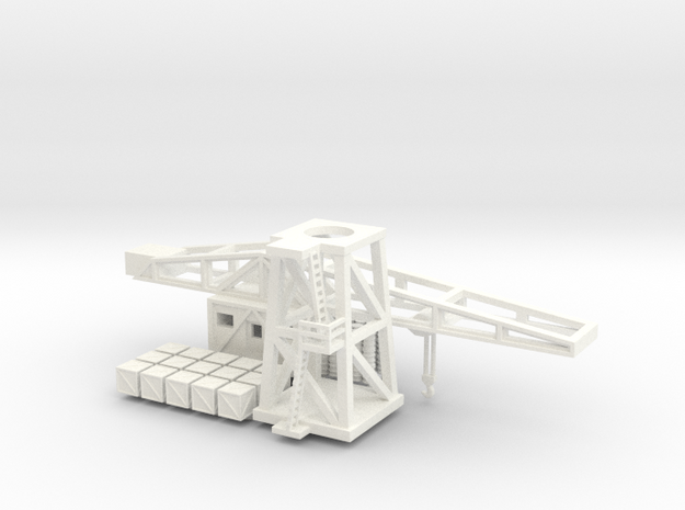 1/160th (N) scale Harbour Crane in White Processed Versatile Plastic