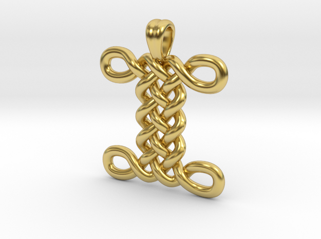 I knot [pendant] in Polished Brass