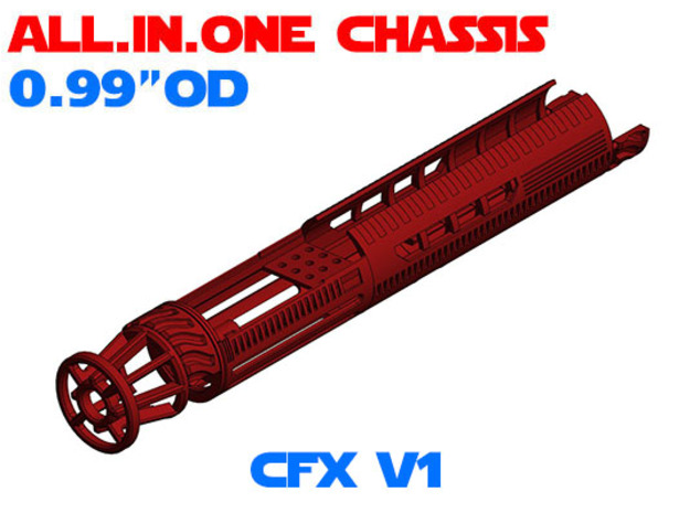 ALL.IN.ONE - 0.99"OD - CFX V1 in White Natural Versatile Plastic