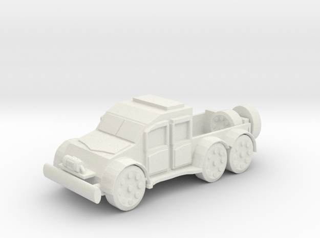 Armour Car Pickup in White Natural Versatile Plastic