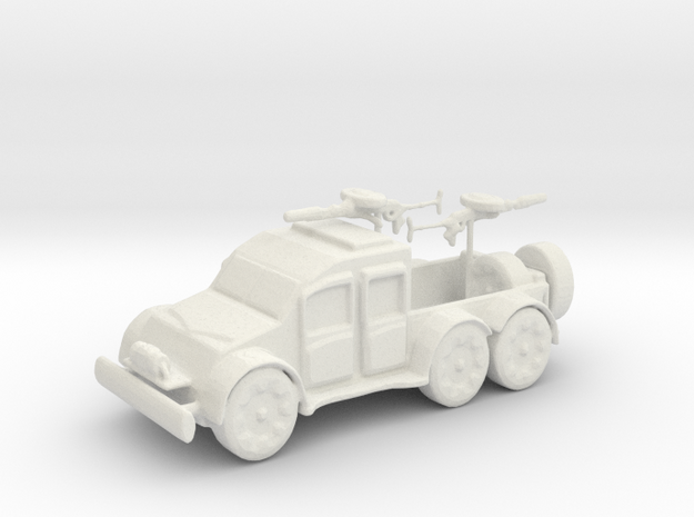 Armour Pickup Mashine Gun in White Natural Versatile Plastic