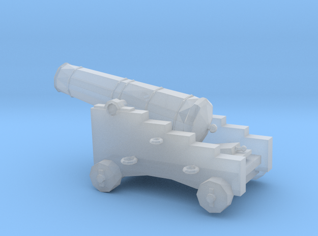 1/96 Scale 12 Pounder Naval Gun in Smooth Fine Detail Plastic