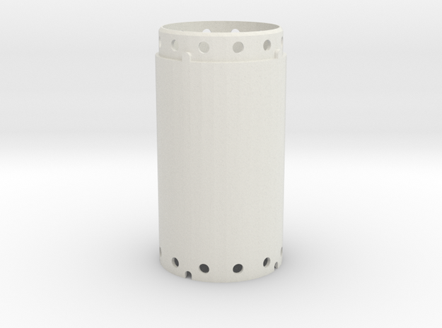 Casing joint 1200mm, lenght 2,00m in White Natural Versatile Plastic