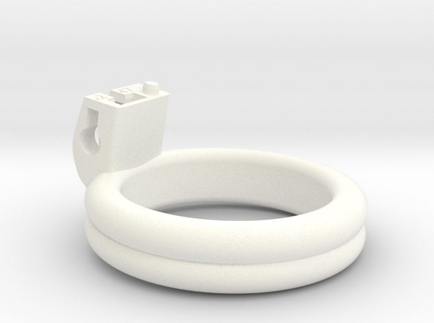 Cherry Keeper Ring - 47mm Double Flat +2° in White Processed Versatile Plastic