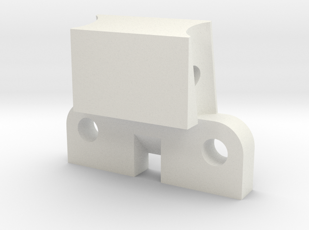 B1M rear chassis brace in White Natural Versatile Plastic