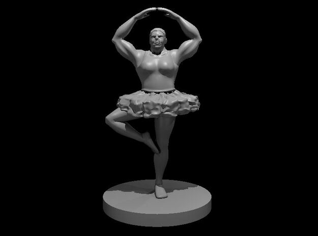 Female Orc Ballerina in Tan Fine Detail Plastic