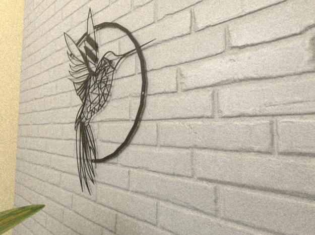 Bird Wall Art in White Natural Versatile Plastic