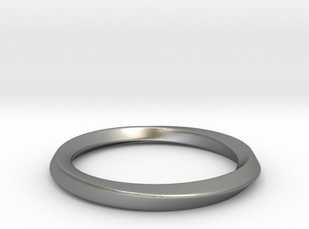 Mobius Ring - 180 in Natural Silver: 8 / 56.75