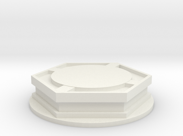 Outpost - VTOL Pad Module Top in White Natural Versatile Plastic