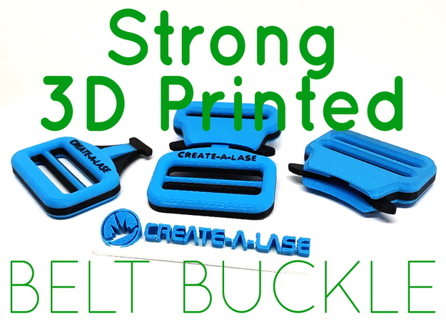 Strong Quick Release Belt Buckle 38 mm in Black Natural Versatile Plastic