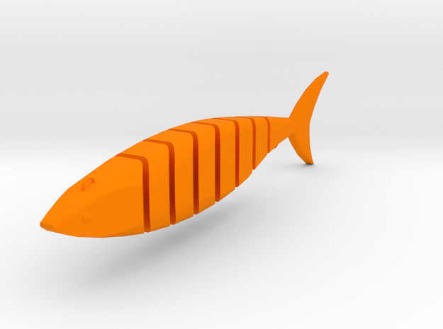 Javallon Fishing Lure in Orange Processed Versatile Plastic